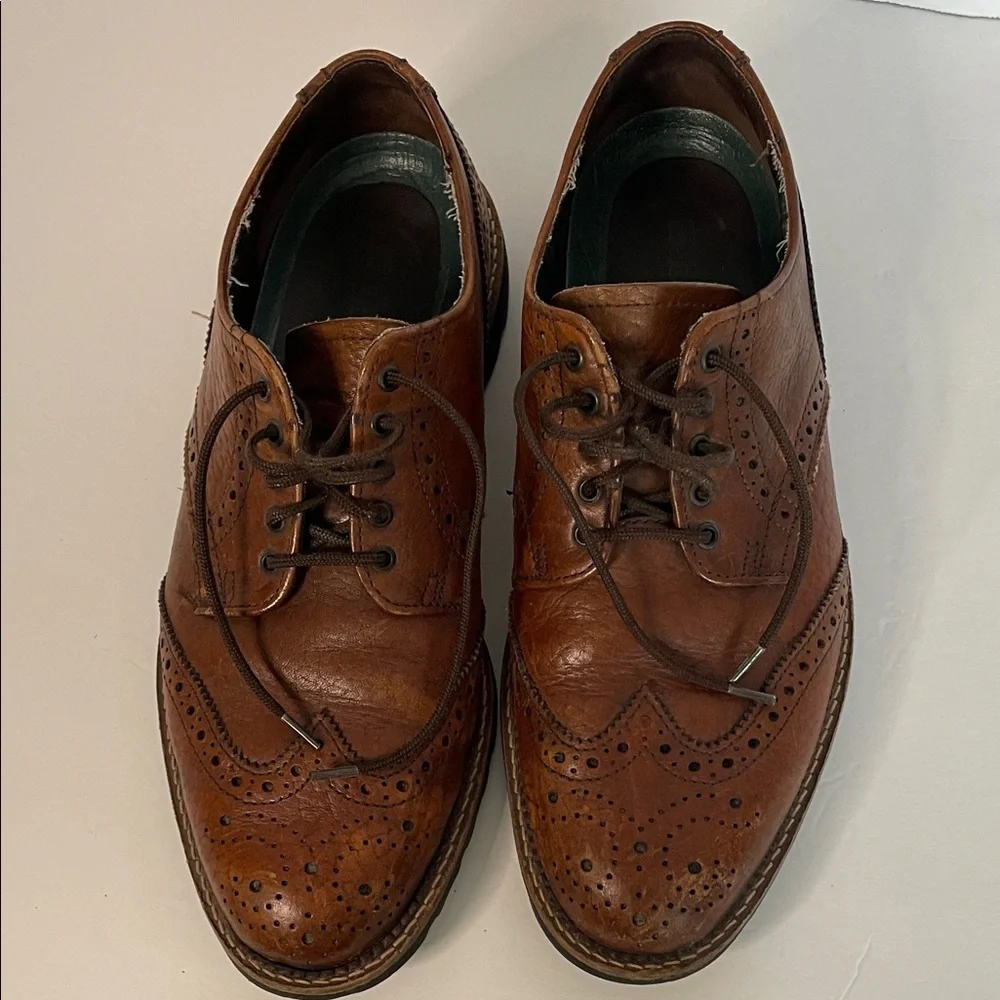 Dexter Classic Brown Leather lace up Brogue Shoes men’s size 9